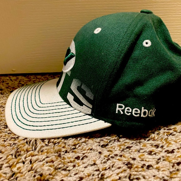 NY Jets Reebok On Field NFL Equipment Green & White Cap Hat Size S/M - Picture 3 of 4